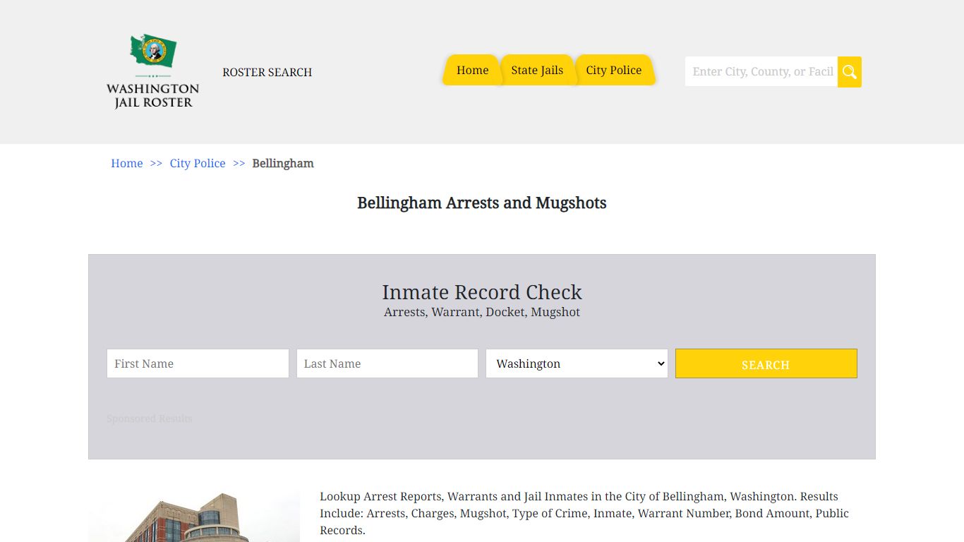 Bellingham Arrests and Mugshots | Jail Roster Search